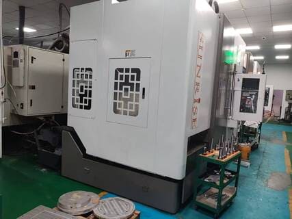 Trunnion-Type 5-Axis VMC in factory